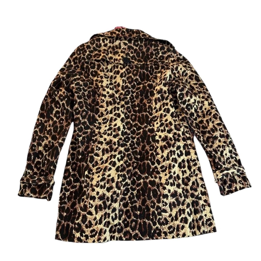 Vertigo Paris Leopard Print Double Breasted Coat Size Large - Picture 5 of 7